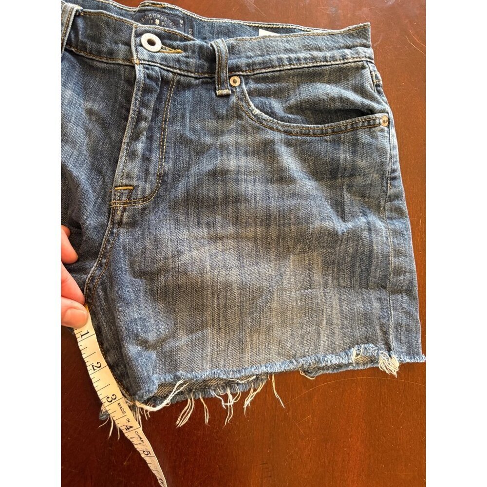 Lucky Brand The Bermuda Cutoff Denim Jean Shorts Distressed Size 10 US 30 - Picture 8 of 9